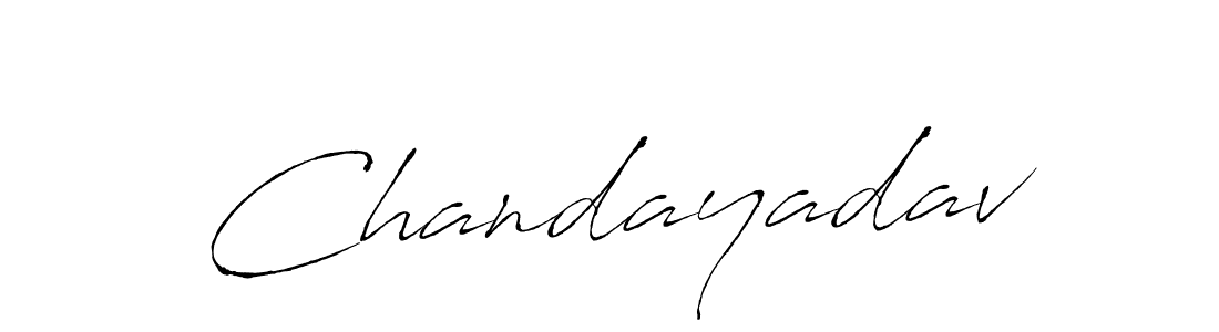 How to make Chandayadav name signature. Use Antro_Vectra style for creating short signs online. This is the latest handwritten sign. Chandayadav signature style 6 images and pictures png