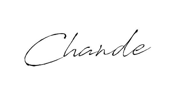 Also we have Chande name is the best signature style. Create professional handwritten signature collection using Antro_Vectra autograph style. Chande signature style 6 images and pictures png