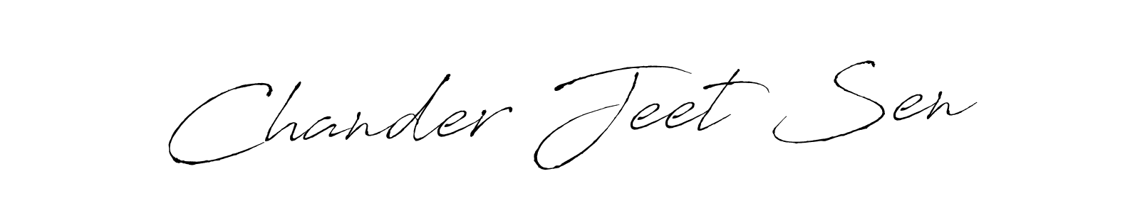 Antro_Vectra is a professional signature style that is perfect for those who want to add a touch of class to their signature. It is also a great choice for those who want to make their signature more unique. Get Chander Jeet Sen name to fancy signature for free. Chander Jeet Sen signature style 6 images and pictures png