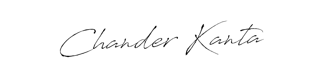 Create a beautiful signature design for name Chander Kanta. With this signature (Antro_Vectra) fonts, you can make a handwritten signature for free. Chander Kanta signature style 6 images and pictures png
