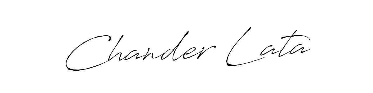 Make a beautiful signature design for name Chander Lata. With this signature (Antro_Vectra) style, you can create a handwritten signature for free. Chander Lata signature style 6 images and pictures png