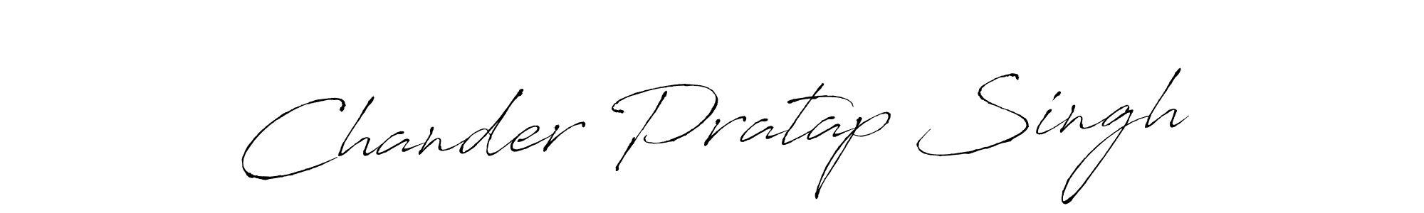 Design your own signature with our free online signature maker. With this signature software, you can create a handwritten (Antro_Vectra) signature for name Chander Pratap Singh. Chander Pratap Singh signature style 6 images and pictures png