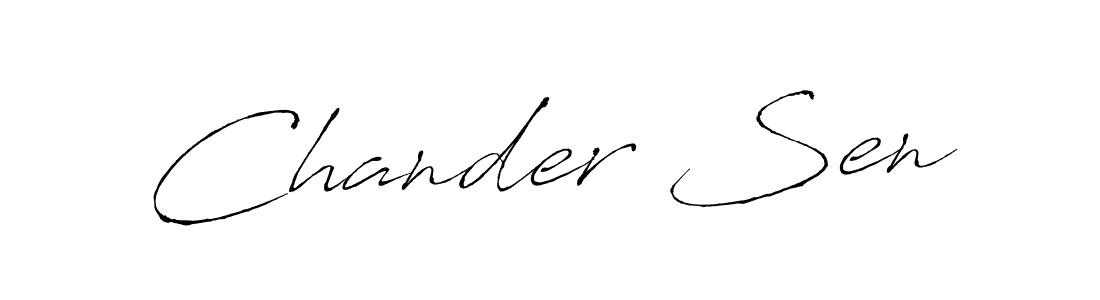 Use a signature maker to create a handwritten signature online. With this signature software, you can design (Antro_Vectra) your own signature for name Chander Sen. Chander Sen signature style 6 images and pictures png