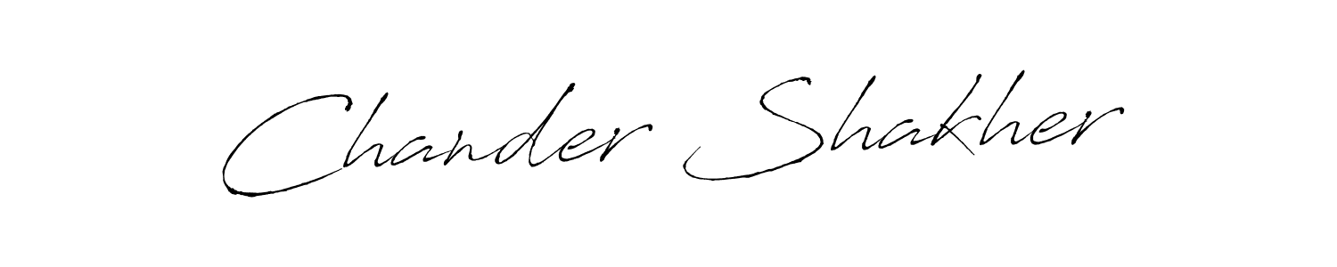 Use a signature maker to create a handwritten signature online. With this signature software, you can design (Antro_Vectra) your own signature for name Chander Shakher. Chander Shakher signature style 6 images and pictures png