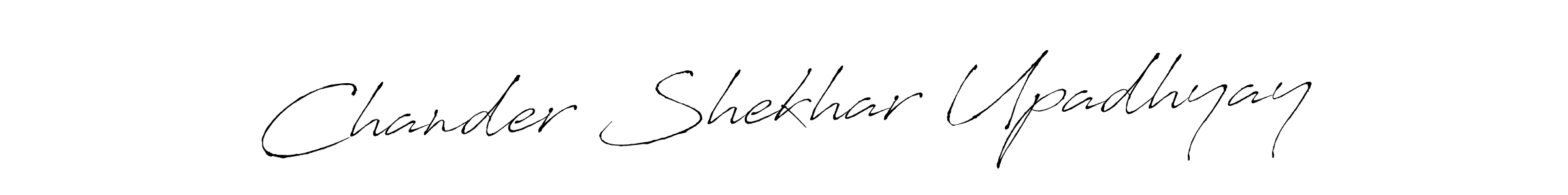 Also we have Chander Shekhar Upadhyay name is the best signature style. Create professional handwritten signature collection using Antro_Vectra autograph style. Chander Shekhar Upadhyay signature style 6 images and pictures png