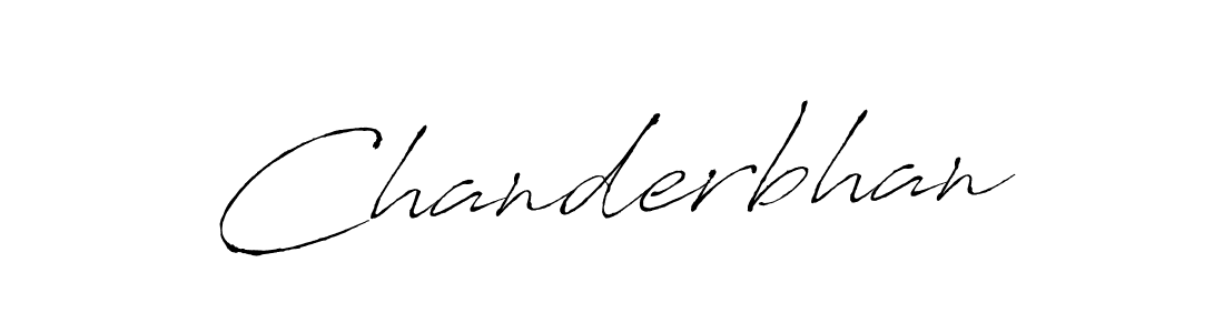 Design your own signature with our free online signature maker. With this signature software, you can create a handwritten (Antro_Vectra) signature for name Chanderbhan. Chanderbhan signature style 6 images and pictures png