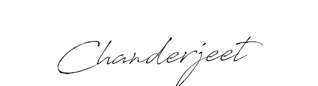 Chanderjeet stylish signature style. Best Handwritten Sign (Antro_Vectra) for my name. Handwritten Signature Collection Ideas for my name Chanderjeet. Chanderjeet signature style 6 images and pictures png