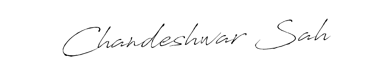Chandeshwar Sah stylish signature style. Best Handwritten Sign (Antro_Vectra) for my name. Handwritten Signature Collection Ideas for my name Chandeshwar Sah. Chandeshwar Sah signature style 6 images and pictures png
