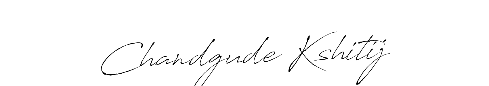 Chandgude Kshitij stylish signature style. Best Handwritten Sign (Antro_Vectra) for my name. Handwritten Signature Collection Ideas for my name Chandgude Kshitij. Chandgude Kshitij signature style 6 images and pictures png