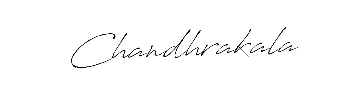 Use a signature maker to create a handwritten signature online. With this signature software, you can design (Antro_Vectra) your own signature for name Chandhrakala. Chandhrakala signature style 6 images and pictures png