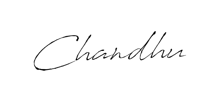 Chandhu stylish signature style. Best Handwritten Sign (Antro_Vectra) for my name. Handwritten Signature Collection Ideas for my name Chandhu. Chandhu signature style 6 images and pictures png