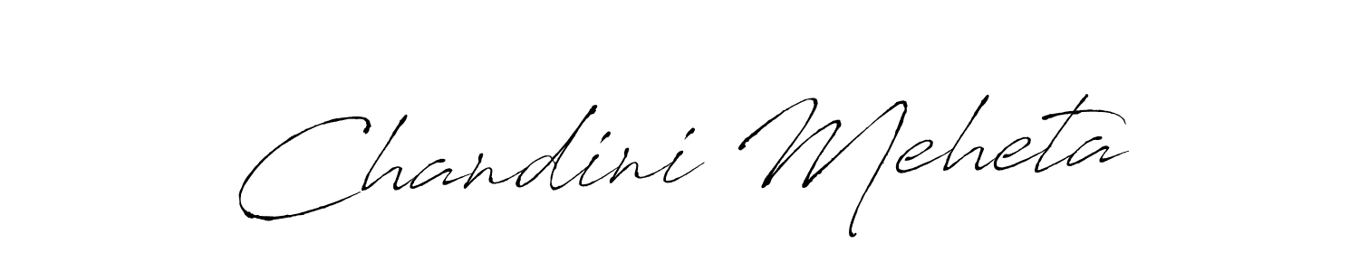 Chandini Meheta stylish signature style. Best Handwritten Sign (Antro_Vectra) for my name. Handwritten Signature Collection Ideas for my name Chandini Meheta. Chandini Meheta signature style 6 images and pictures png