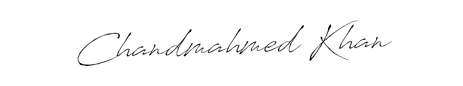 This is the best signature style for the Chandmahmed Khan name. Also you like these signature font (Antro_Vectra). Mix name signature. Chandmahmed Khan signature style 6 images and pictures png