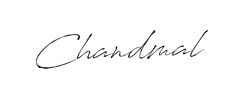 Chandmal stylish signature style. Best Handwritten Sign (Antro_Vectra) for my name. Handwritten Signature Collection Ideas for my name Chandmal. Chandmal signature style 6 images and pictures png