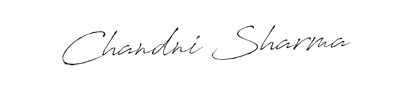 Make a beautiful signature design for name Chandni Sharma. With this signature (Antro_Vectra) style, you can create a handwritten signature for free. Chandni Sharma signature style 6 images and pictures png