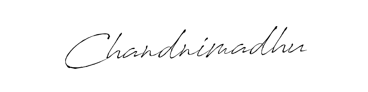 Use a signature maker to create a handwritten signature online. With this signature software, you can design (Antro_Vectra) your own signature for name Chandnimadhu. Chandnimadhu signature style 6 images and pictures png