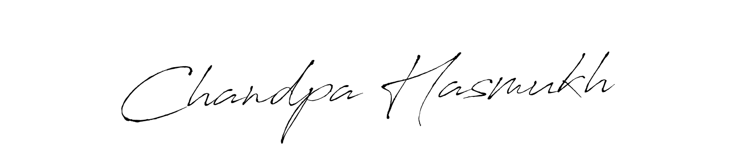 You should practise on your own different ways (Antro_Vectra) to write your name (Chandpa Hasmukh) in signature. don't let someone else do it for you. Chandpa Hasmukh signature style 6 images and pictures png