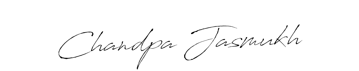 Chandpa Jasmukh stylish signature style. Best Handwritten Sign (Antro_Vectra) for my name. Handwritten Signature Collection Ideas for my name Chandpa Jasmukh. Chandpa Jasmukh signature style 6 images and pictures png