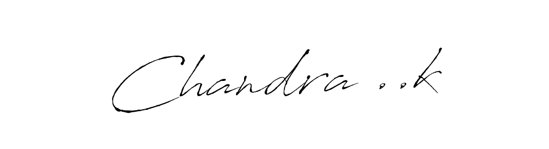 Create a beautiful signature design for name Chandra ..k. With this signature (Antro_Vectra) fonts, you can make a handwritten signature for free. Chandra ..k signature style 6 images and pictures png