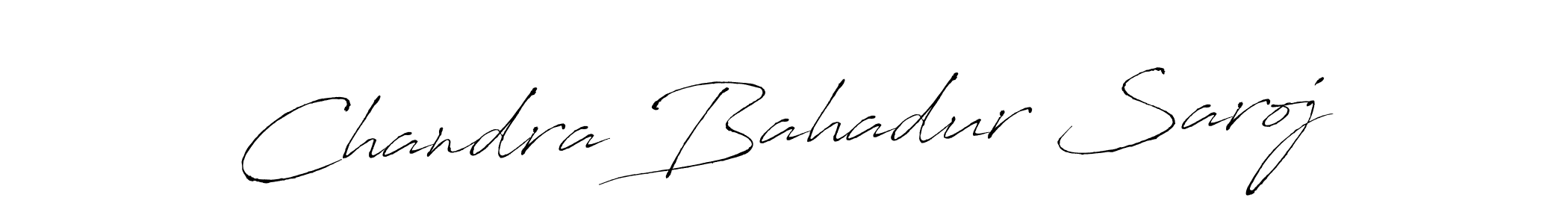 Make a beautiful signature design for name Chandra Bahadur Saroj. With this signature (Antro_Vectra) style, you can create a handwritten signature for free. Chandra Bahadur Saroj signature style 6 images and pictures png