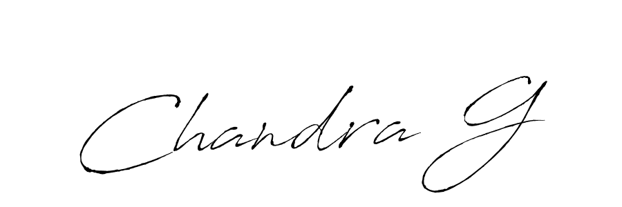 Chandra G stylish signature style. Best Handwritten Sign (Antro_Vectra) for my name. Handwritten Signature Collection Ideas for my name Chandra G. Chandra G signature style 6 images and pictures png