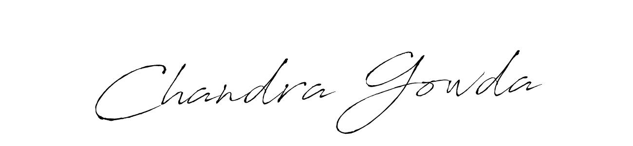 Design your own signature with our free online signature maker. With this signature software, you can create a handwritten (Antro_Vectra) signature for name Chandra Gowda. Chandra Gowda signature style 6 images and pictures png