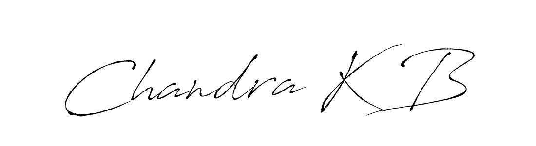 Chandra K B stylish signature style. Best Handwritten Sign (Antro_Vectra) for my name. Handwritten Signature Collection Ideas for my name Chandra K B. Chandra K B signature style 6 images and pictures png