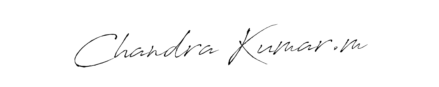 Create a beautiful signature design for name Chandra Kumar.m. With this signature (Antro_Vectra) fonts, you can make a handwritten signature for free. Chandra Kumar.m signature style 6 images and pictures png