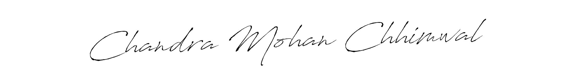 Chandra Mohan Chhimwal stylish signature style. Best Handwritten Sign (Antro_Vectra) for my name. Handwritten Signature Collection Ideas for my name Chandra Mohan Chhimwal. Chandra Mohan Chhimwal signature style 6 images and pictures png