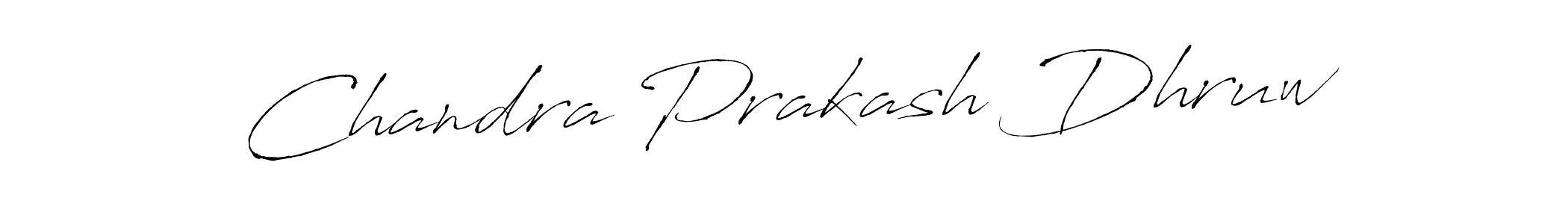 Design your own signature with our free online signature maker. With this signature software, you can create a handwritten (Antro_Vectra) signature for name Chandra Prakash Dhruw. Chandra Prakash Dhruw signature style 6 images and pictures png