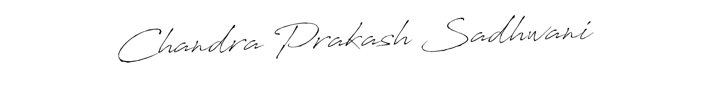 You should practise on your own different ways (Antro_Vectra) to write your name (Chandra Prakash Sadhwani) in signature. don't let someone else do it for you. Chandra Prakash Sadhwani signature style 6 images and pictures png