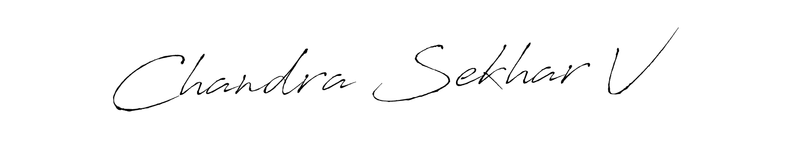 Create a beautiful signature design for name Chandra Sekhar V. With this signature (Antro_Vectra) fonts, you can make a handwritten signature for free. Chandra Sekhar V signature style 6 images and pictures png