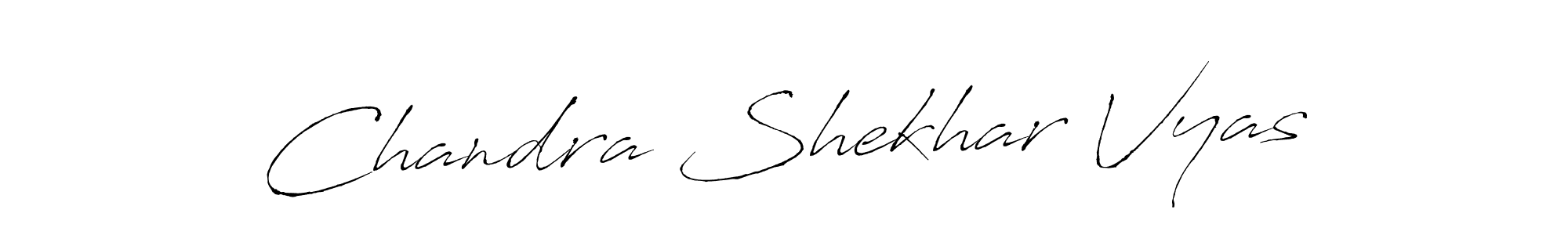 You should practise on your own different ways (Antro_Vectra) to write your name (Chandra Shekhar Vyas) in signature. don't let someone else do it for you. Chandra Shekhar Vyas signature style 6 images and pictures png