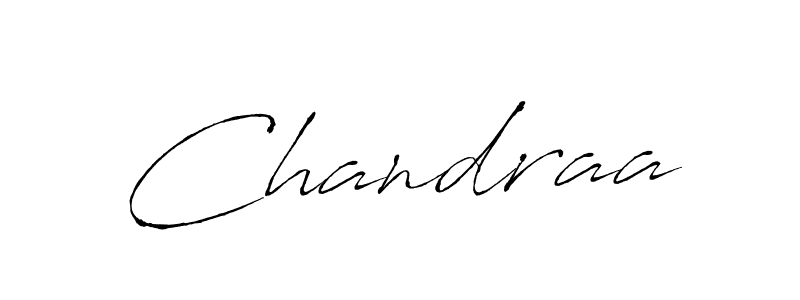 Create a beautiful signature design for name Chandraa. With this signature (Antro_Vectra) fonts, you can make a handwritten signature for free. Chandraa signature style 6 images and pictures png