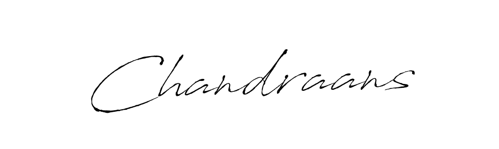Create a beautiful signature design for name Chandraans. With this signature (Antro_Vectra) fonts, you can make a handwritten signature for free. Chandraans signature style 6 images and pictures png