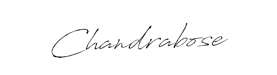 How to make Chandrabose signature? Antro_Vectra is a professional autograph style. Create handwritten signature for Chandrabose name. Chandrabose signature style 6 images and pictures png