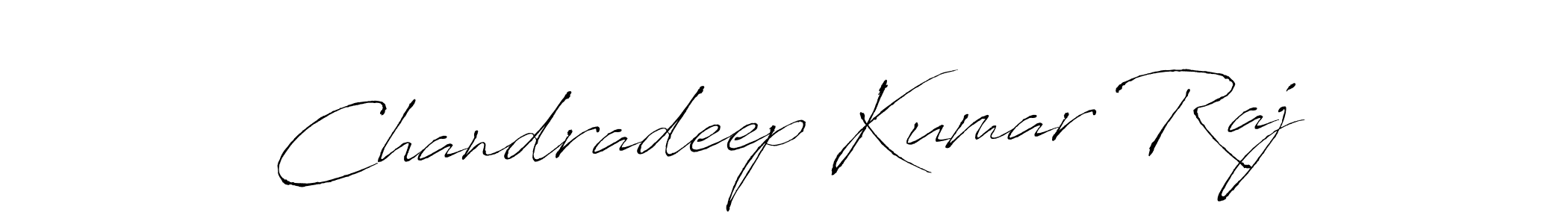 Design your own signature with our free online signature maker. With this signature software, you can create a handwritten (Antro_Vectra) signature for name Chandradeep Kumar Raj. Chandradeep Kumar Raj signature style 6 images and pictures png