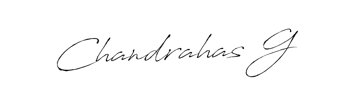 Use a signature maker to create a handwritten signature online. With this signature software, you can design (Antro_Vectra) your own signature for name Chandrahas G. Chandrahas G signature style 6 images and pictures png