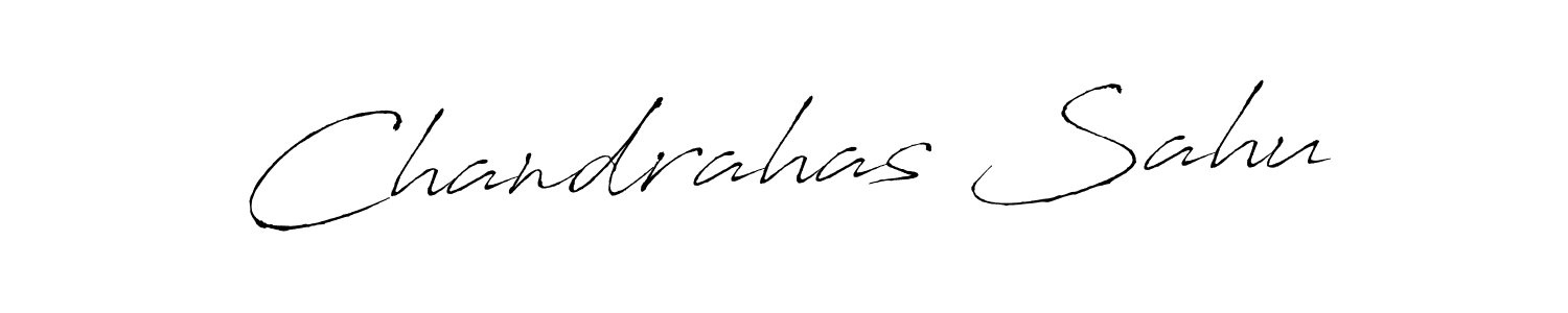 How to make Chandrahas Sahu name signature. Use Antro_Vectra style for creating short signs online. This is the latest handwritten sign. Chandrahas Sahu signature style 6 images and pictures png