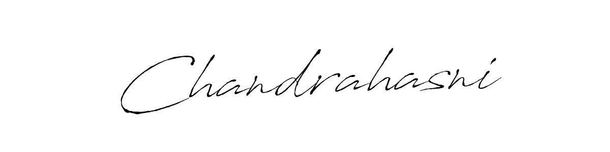 Design your own signature with our free online signature maker. With this signature software, you can create a handwritten (Antro_Vectra) signature for name Chandrahasni. Chandrahasni signature style 6 images and pictures png