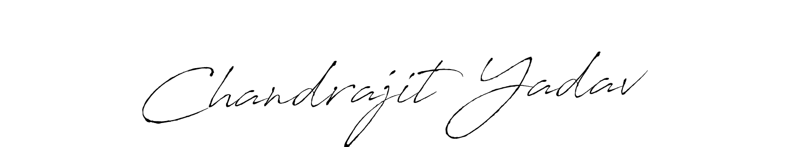 Create a beautiful signature design for name Chandrajit Yadav. With this signature (Antro_Vectra) fonts, you can make a handwritten signature for free. Chandrajit Yadav signature style 6 images and pictures png