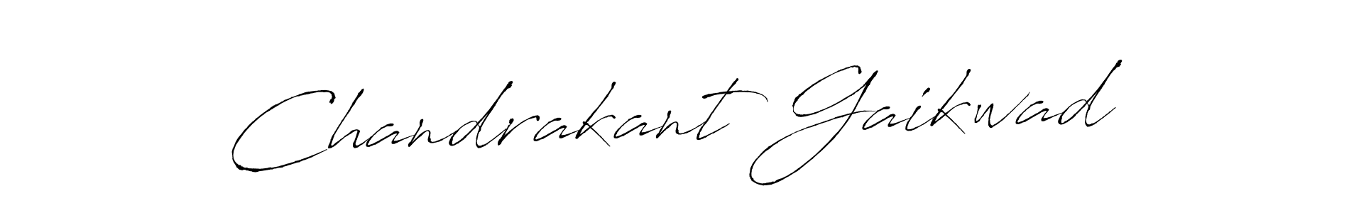 How to make Chandrakant Gaikwad name signature. Use Antro_Vectra style for creating short signs online. This is the latest handwritten sign. Chandrakant Gaikwad signature style 6 images and pictures png