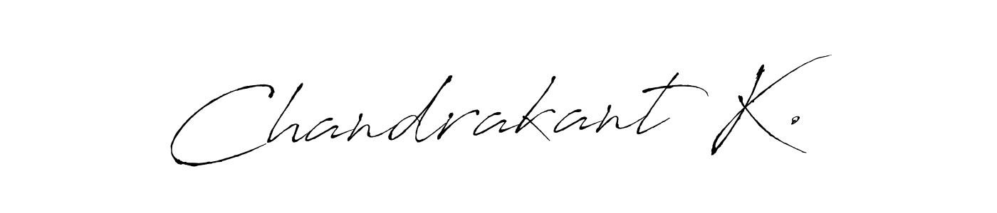 It looks lik you need a new signature style for name Chandrakant K.. Design unique handwritten (Antro_Vectra) signature with our free signature maker in just a few clicks. Chandrakant K. signature style 6 images and pictures png