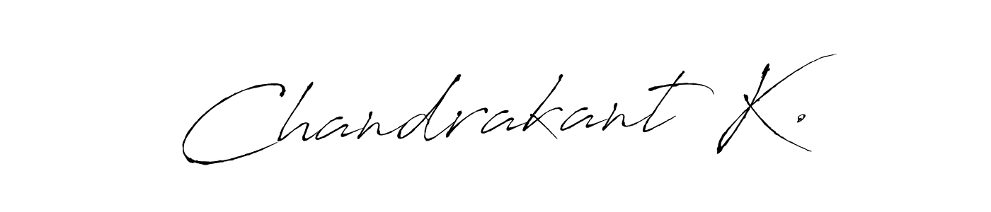 It looks lik you need a new signature style for name Chandrakant K.. Design unique handwritten (Antro_Vectra) signature with our free signature maker in just a few clicks. Chandrakant K. signature style 6 images and pictures png