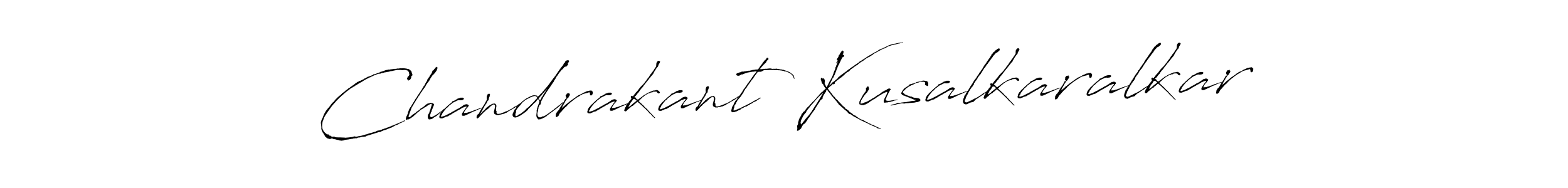 Design your own signature with our free online signature maker. With this signature software, you can create a handwritten (Antro_Vectra) signature for name Chandrakant Kusalkaralkar. Chandrakant Kusalkaralkar signature style 6 images and pictures png