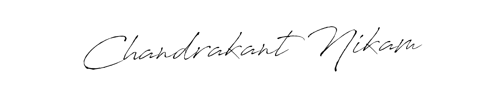 if you are searching for the best signature style for your name Chandrakant Nikam. so please give up your signature search. here we have designed multiple signature styles  using Antro_Vectra. Chandrakant Nikam signature style 6 images and pictures png