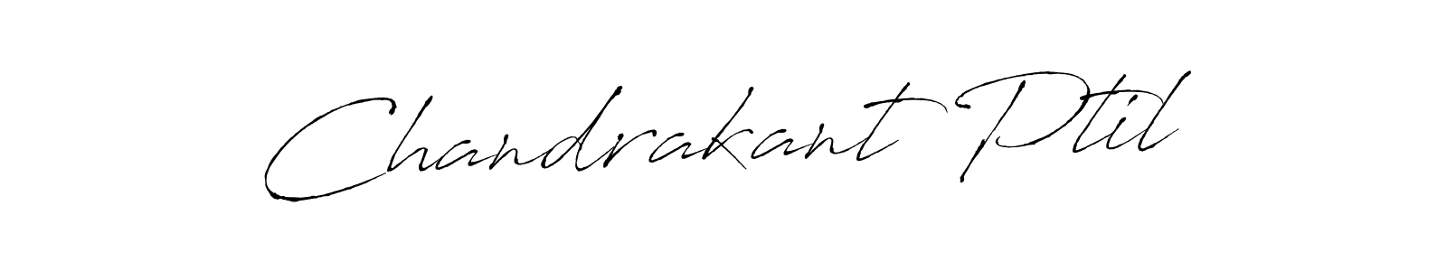 How to make Chandrakant Ptil signature? Antro_Vectra is a professional autograph style. Create handwritten signature for Chandrakant Ptil name. Chandrakant Ptil signature style 6 images and pictures png