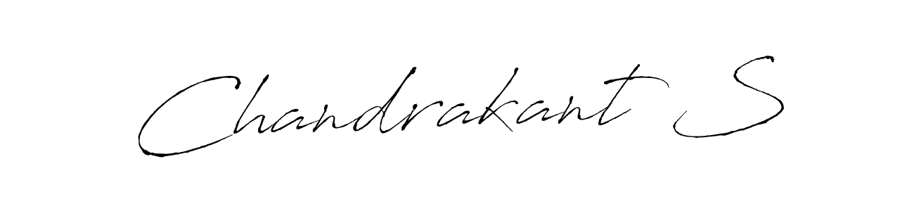 Use a signature maker to create a handwritten signature online. With this signature software, you can design (Antro_Vectra) your own signature for name Chandrakant S. Chandrakant S signature style 6 images and pictures png