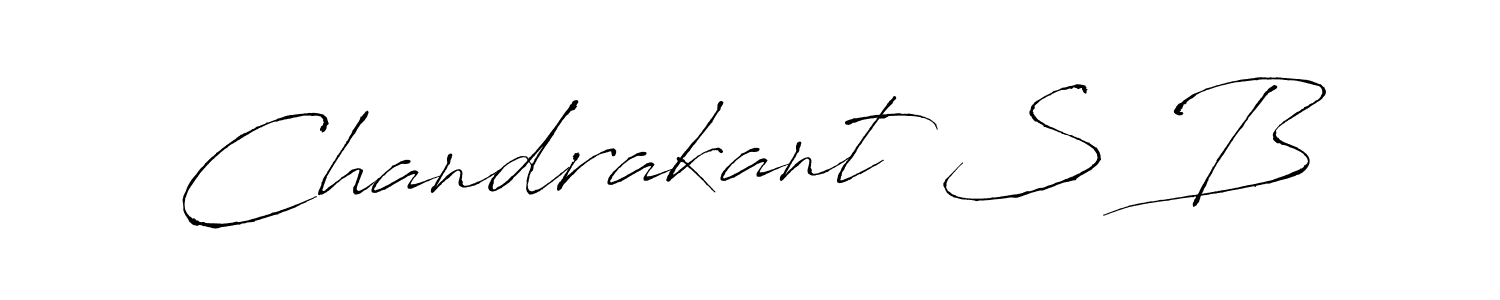 Create a beautiful signature design for name Chandrakant S B. With this signature (Antro_Vectra) fonts, you can make a handwritten signature for free. Chandrakant S B signature style 6 images and pictures png