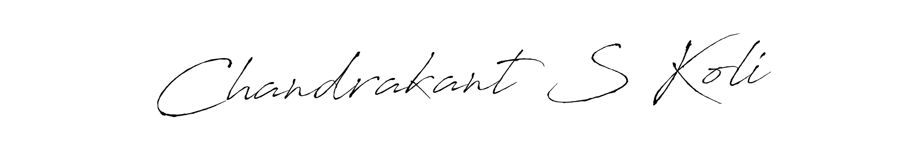 How to make Chandrakant S Koli signature? Antro_Vectra is a professional autograph style. Create handwritten signature for Chandrakant S Koli name. Chandrakant S Koli signature style 6 images and pictures png